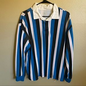 Original Use Striped Long Sleeve Rugby Shirt